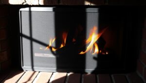 warum wird die scheibe vom kamin schwarz